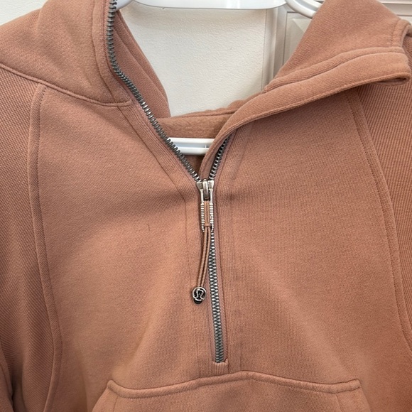 Pink Long Sleeve Cropped Hoodie lululemon scuba - Picture 2 of 5